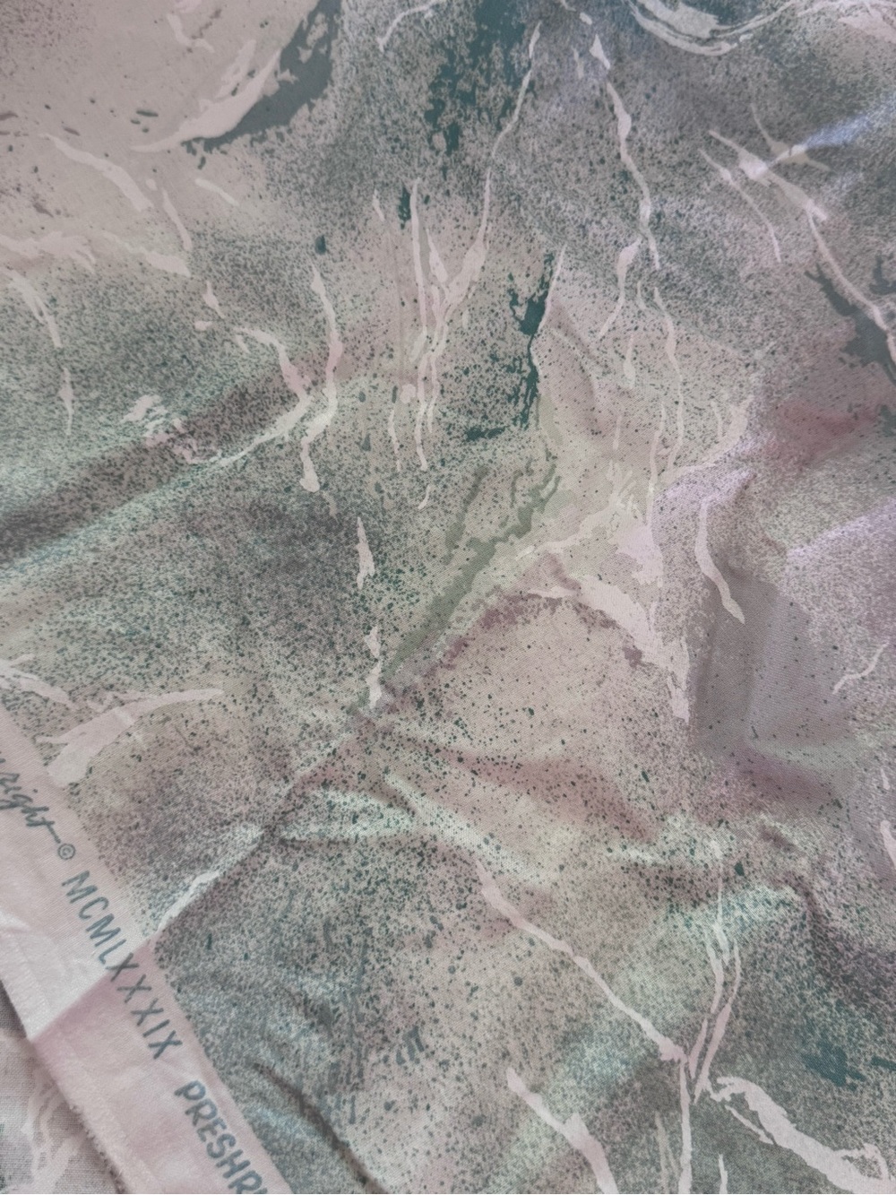 Vintage Kenmill Cotton Fabric with Teflon Coating